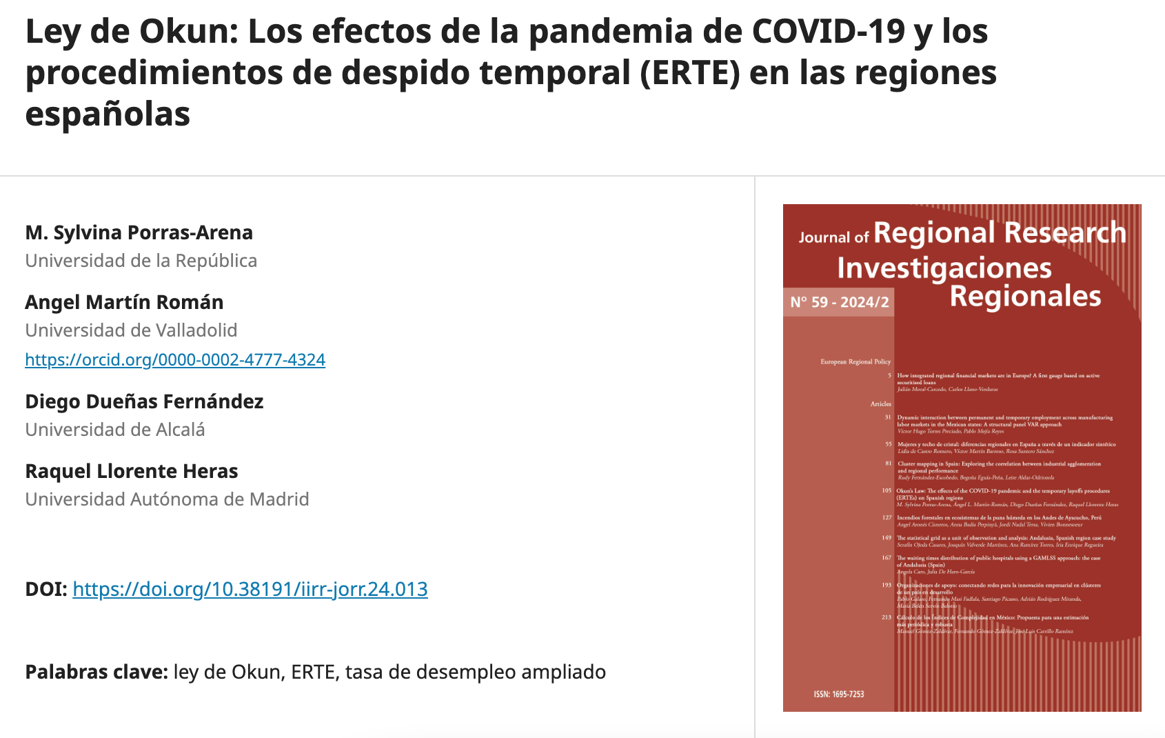 Publicaciones 1 - Asociación Española de Economía del Trabajo